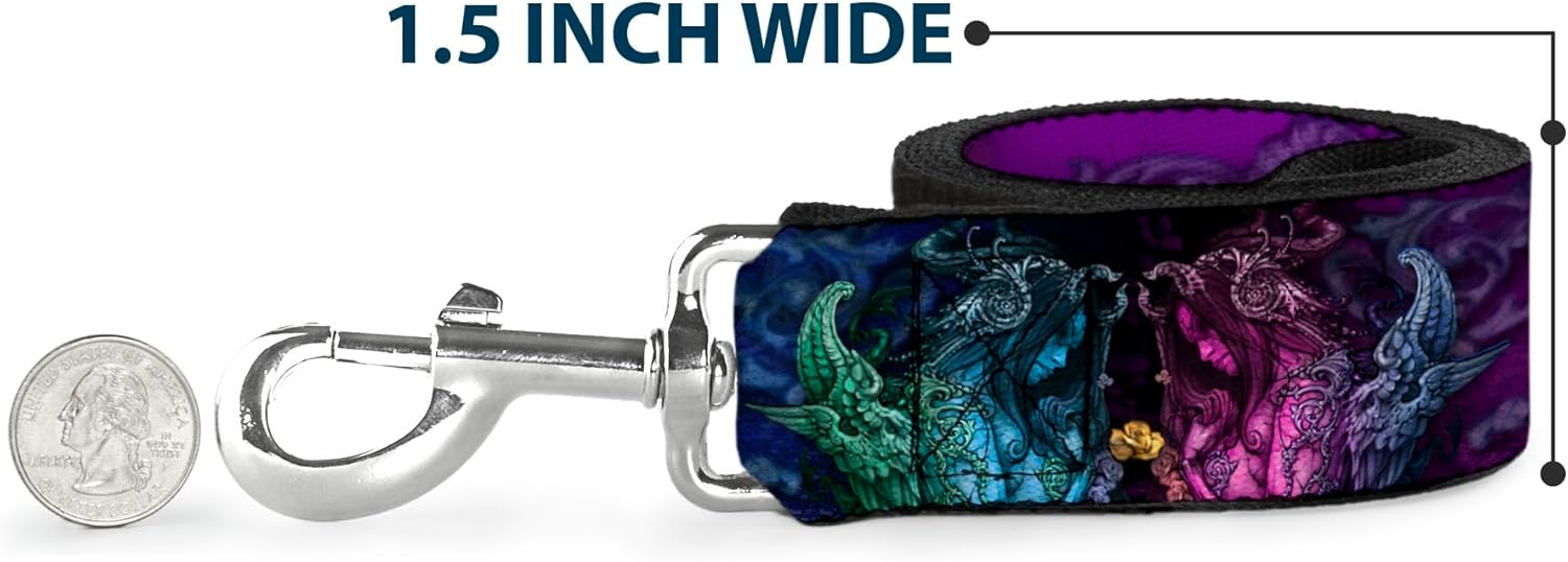 Buckle-Down Dog Leash Tattoo Johnny Bollt Cthulu 6 Feet Long 1.0 Inch Wide, Multicolor (DL-6FT-W32040)