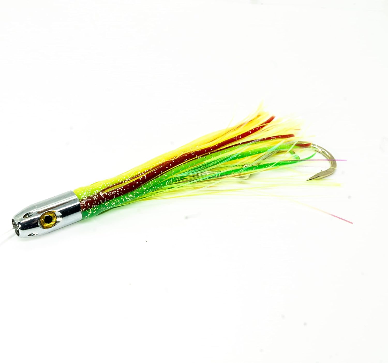 Jet Head Octopus Skirts Trolling Lure Set! Rigged and Ready to Fish! Mahi Mahi, Tuna, Wahoo Fishing