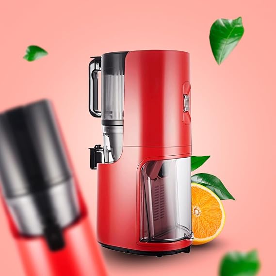 Hurom H200 Slow Juicer - Clear Juice - Smart Hopper - BPA Free (Red)