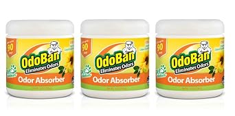 OdoBan 2-Gallon Pet Floor Cleaner and 3-Pack 14oz Citrus Odor Absorbers Bundle