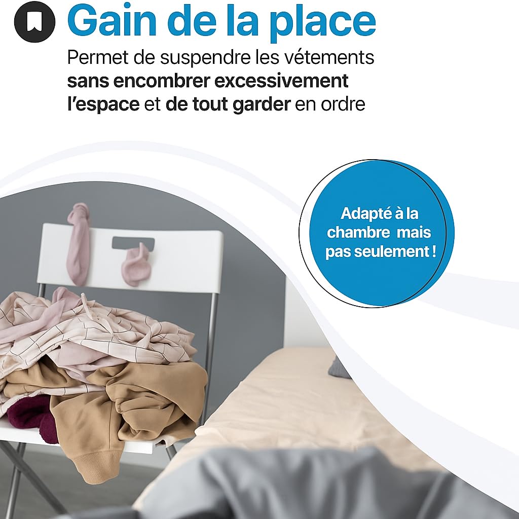 Tomaino Valet De Chambre Bois, Portant Vetement Solide à Roulettes, Valet De Nuit, Chevalet Vetements Pour Chambre - Ambrogio