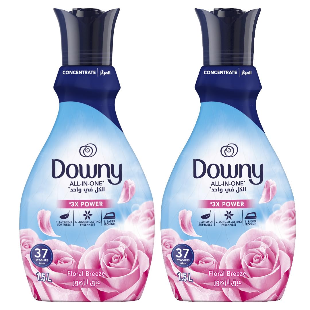 Downy Concentrate Fabric Softener, Floral Breeze, 1.5L Dual pack