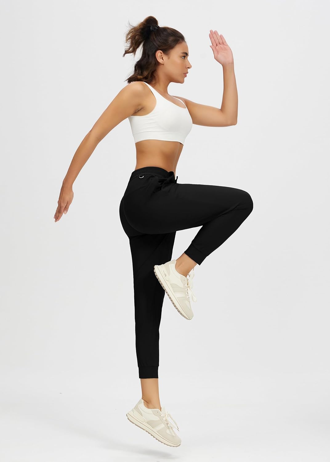 Women's Athletic Pants Lightweight Quick-Dry with Pockets Sweatpants for Tracking, Workout, Lounge, Jogger Pants - Image 5