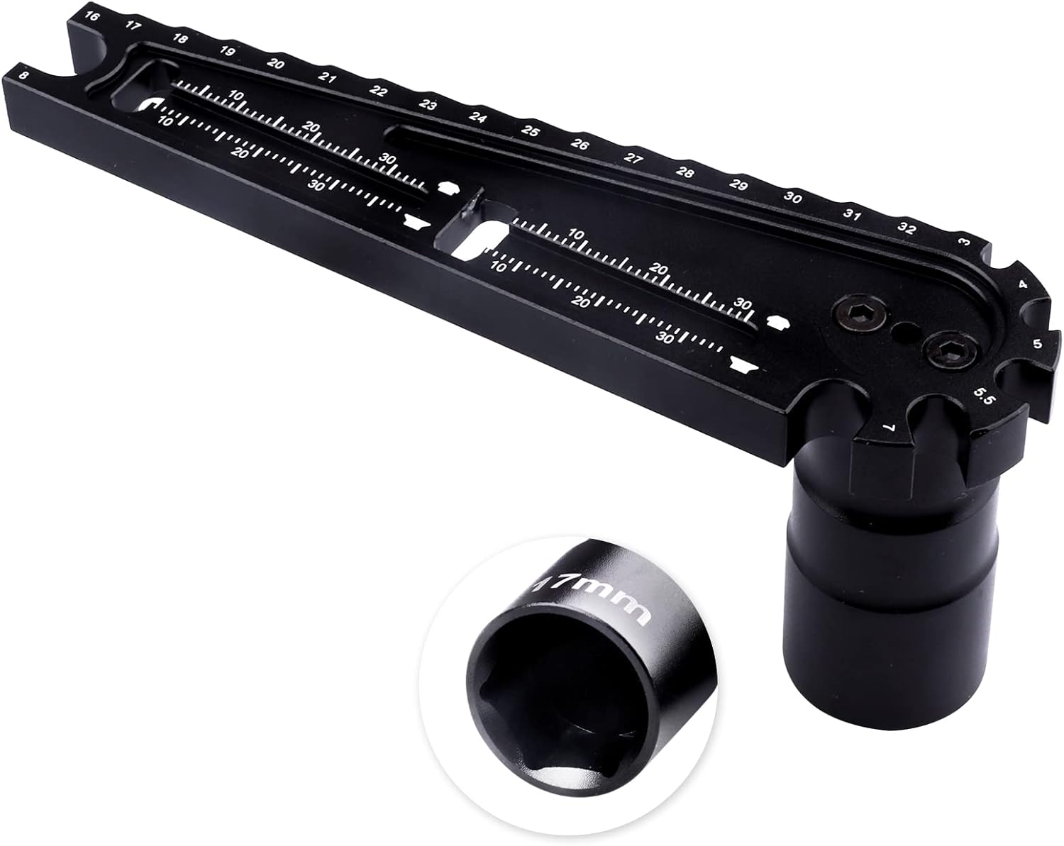 CrazyHobby RC 17mm Hub Wrench RC Ride Height Gauge 1632mm