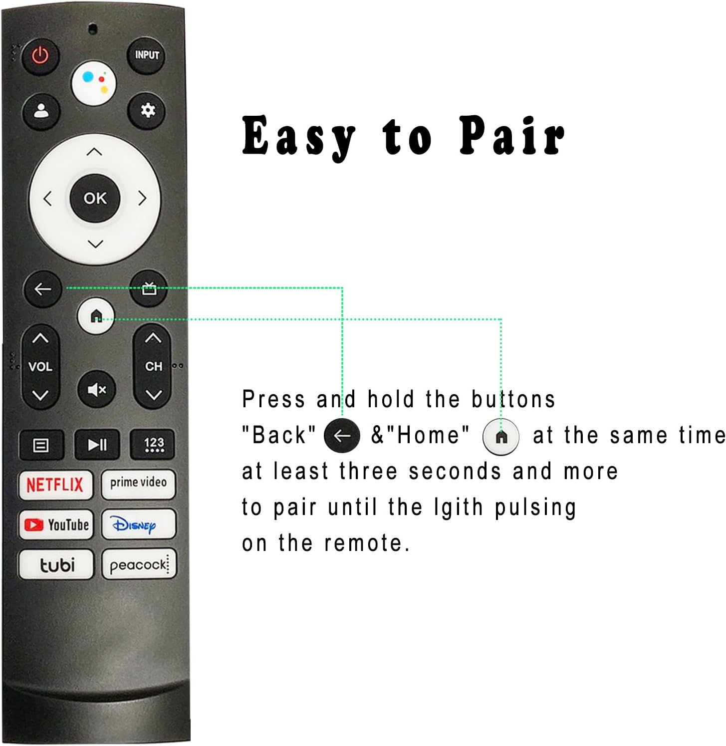 ERF3M90H Replacement Voice Remote Compatible with Hisense Smart TV A53FUA 50A53FUA 43A53FUA 75A53FUA 50A62GUA 75A62GUA 55A66GUA 50A66GUA 85A66GUA 70A56EUA 43A53EUA 55U75H 75U75H 55U8H 65U7H image 4 of 8 B0CM6XJYFH