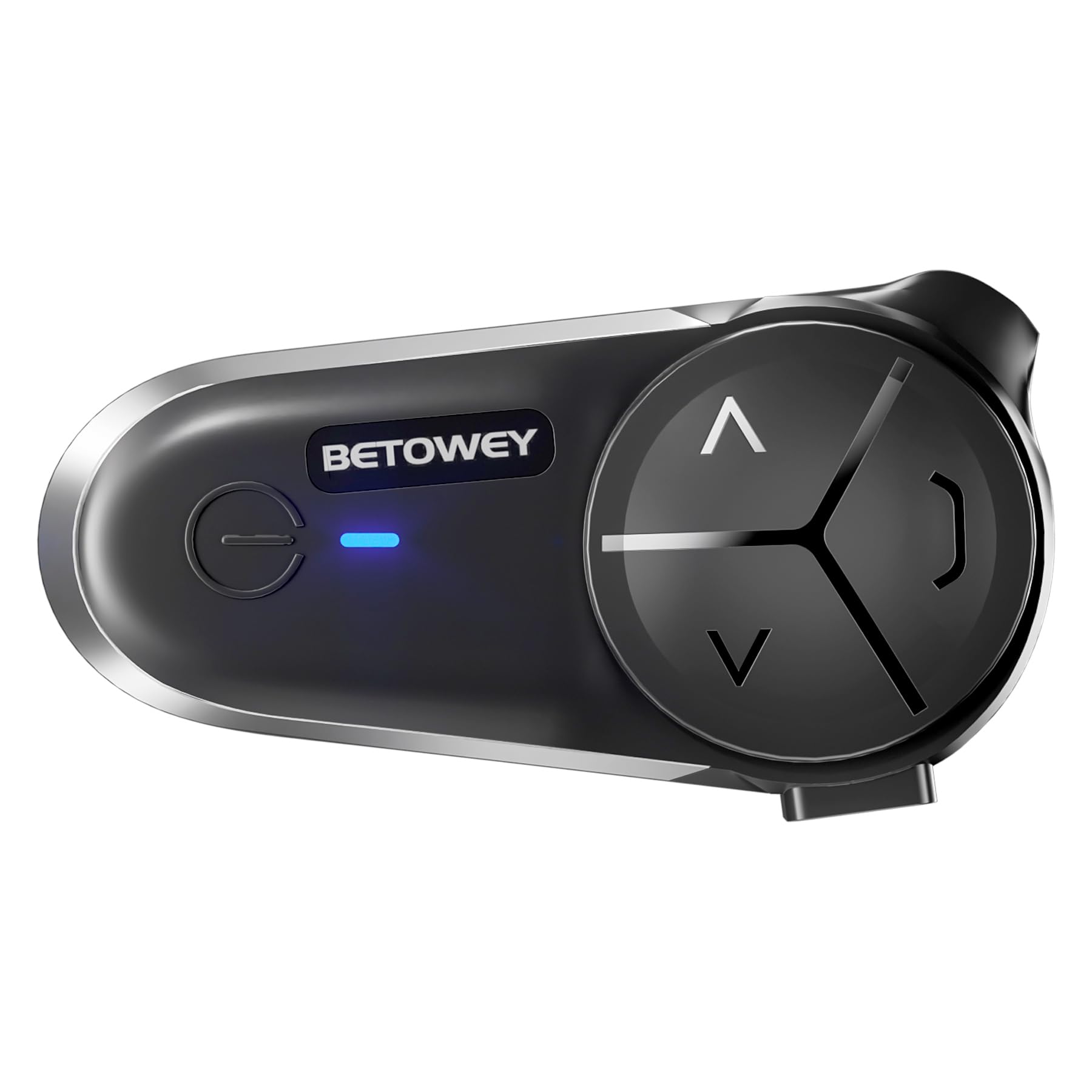 BETOWEY Interfono Bluetooth BT-S5 Per Moto, Dotato Di Bluetooth V5.3, Audio Multitasking, Due Tipi Di Microfoni, Adatto A 10 Piloti, Confezione Singola