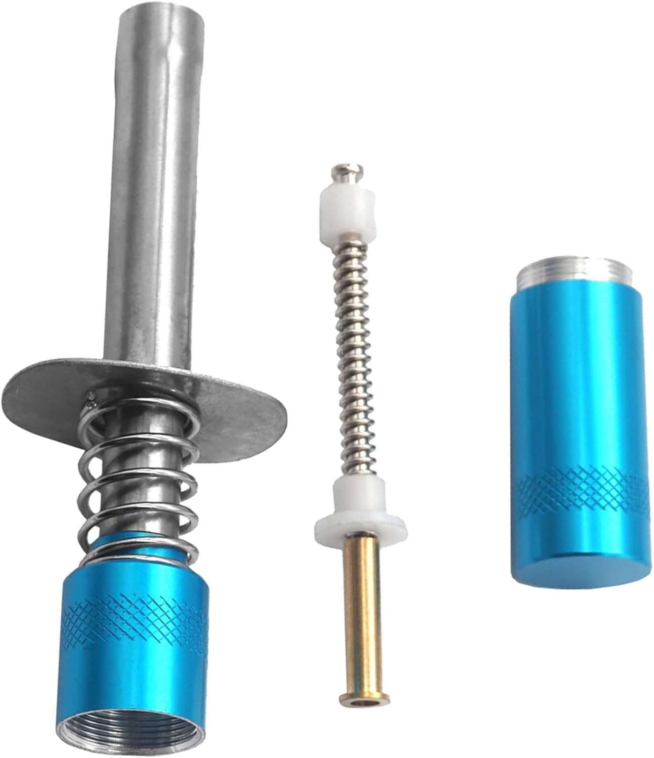 1/8 RC Car Glow Plug Igniter Starter 1/10 Nitro Engine Start Tool Support AA Batteries Power Compatible with 1:8 1:10 Scale Crawler Buggy Monster Truck Car Boat Plane Traxxas Tamiya Blue