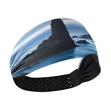 Seacoast Lighthouse Headband for Women Hair Non Slip, Soft Elastic Hair Bands Fashion Wide Headbands for Exercise Yoga Workout