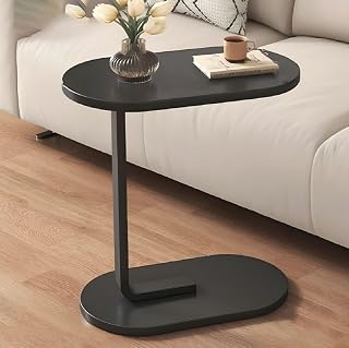 Owme Adjustable Table Stands Couch Side Table, Swivel TV Tray Table, 360° Top Moving C-Shaped End Table, Small Center Tabl... Price In India