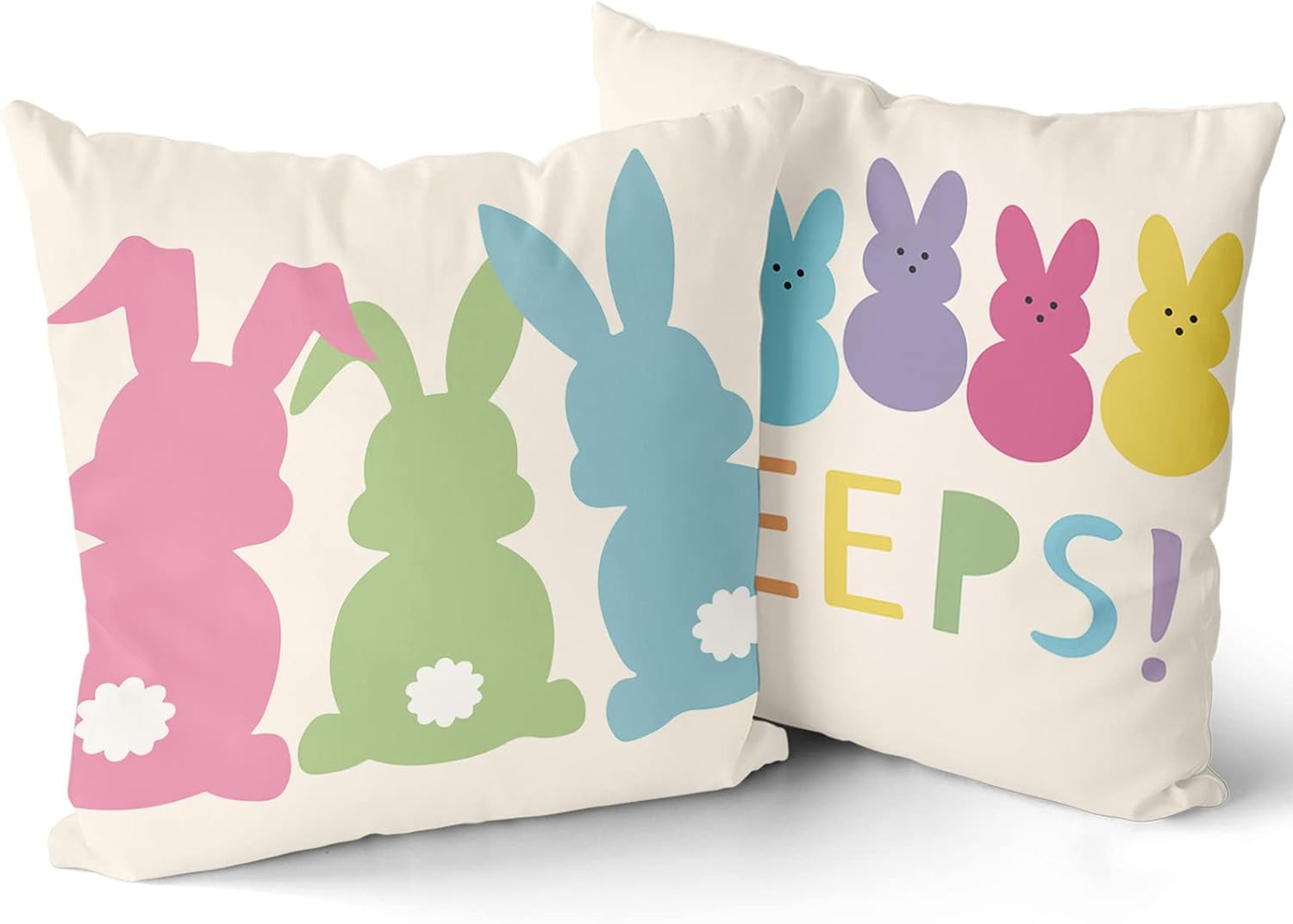 Easter Pillow Covers 18X18 in My Peeps Bunny Couch Pillow