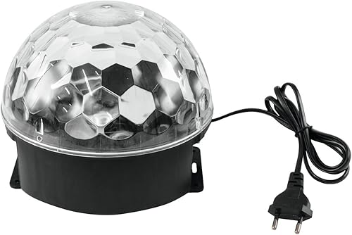 Eurolite LED BC-4 Strahleneffekt Kompakter Spiegelkugel-Effekt  RGBW orange violett  mit leuchtender Kugel