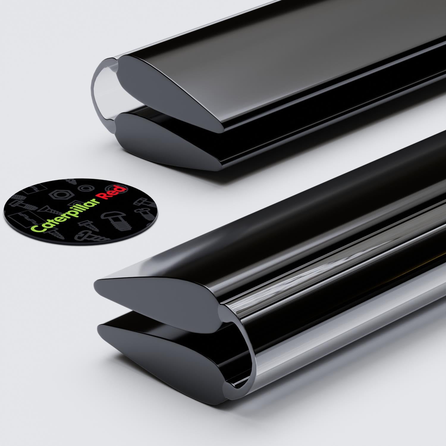 5 x 50mm Black Low Profile Flex Hinges, Flexible Living Hinges, Continuous Acrylic Piano Hinges - Image 2