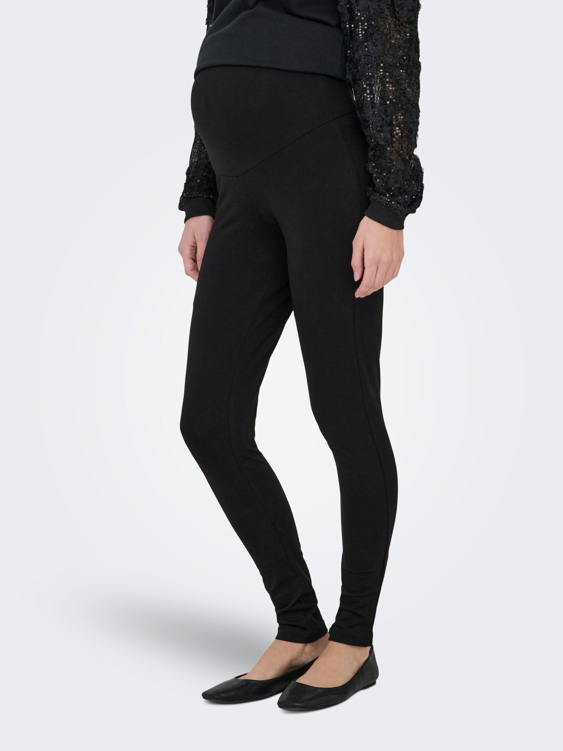 ONLY MATERNITY Olmlovely Life New Leg 2 Pezzi AOP Jrs Noos (Pacco da 2) Donna