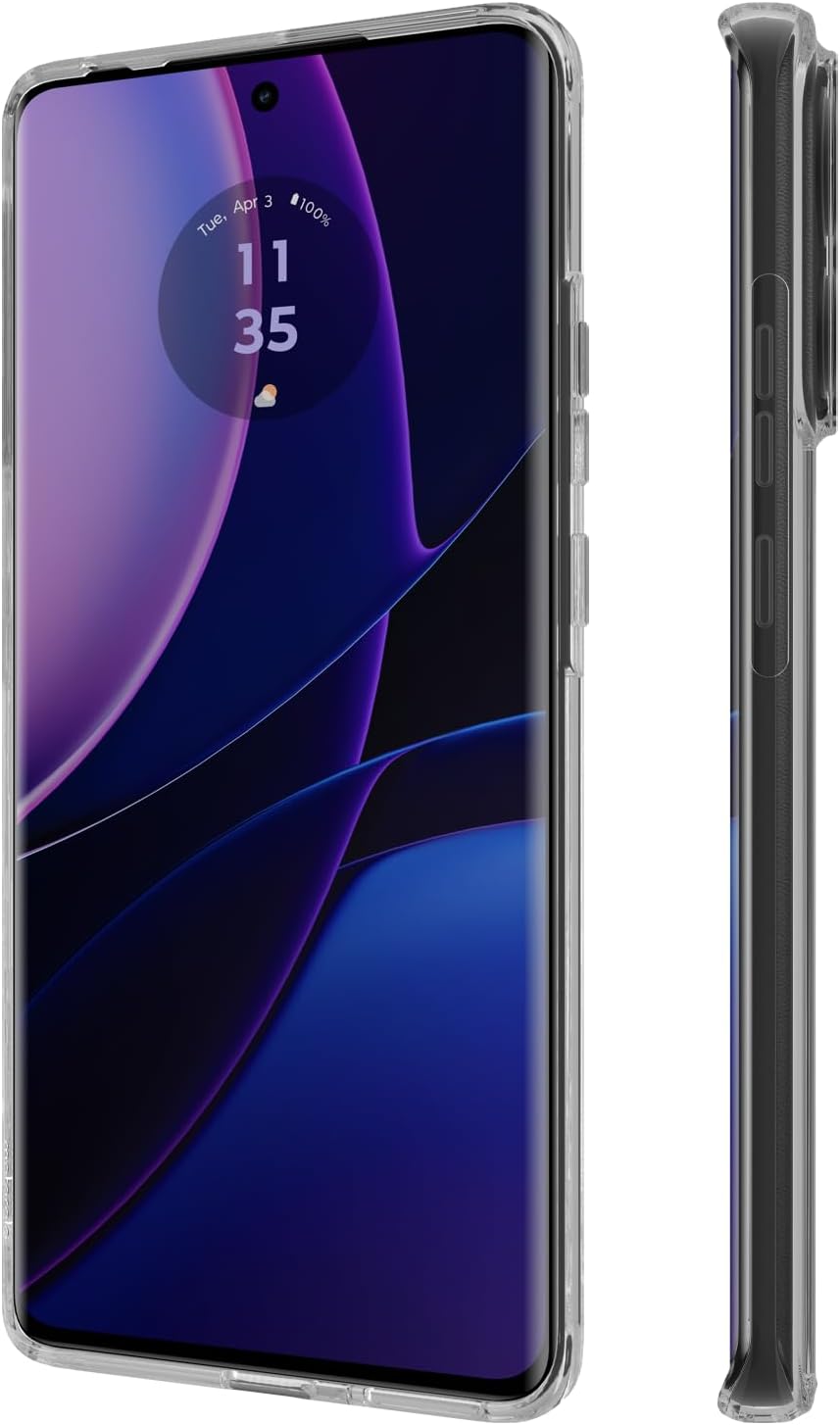 Motorola Edge 2023 Power and Protection Bundle - Clear Protective Case + TurboPower 68W Charger