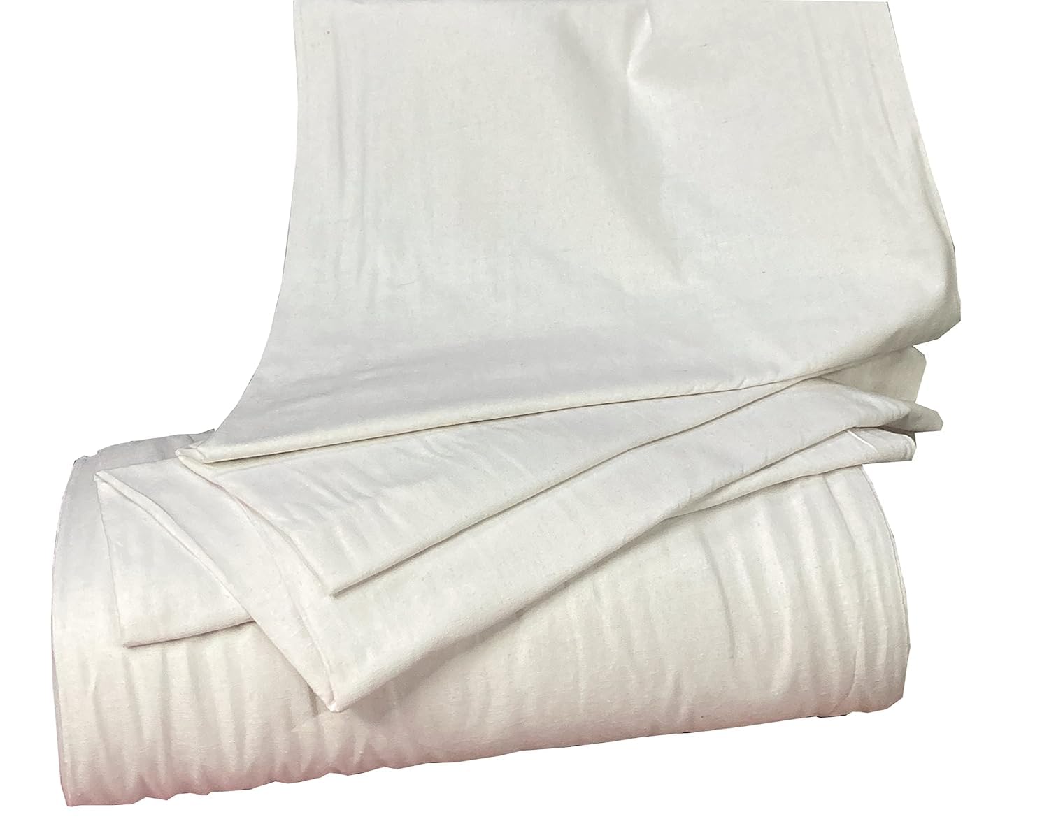 Glus Fabric by The Metre-Mercerised Dyed Cotton for Embroidery-Cross Stitch-Bed Covers-Curtains-Cushion Covers-Table Cloth-Chair Upholstery-Sofa Cover (White, 100 cm X144 cm)-image-6