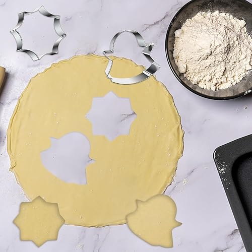 Miniatura 3 de Juego de 6 cortadores de galletas de Halloween, de acero inoxidable, cortadores de galletas de Halloween, calavera fantasma, telaraña, castillo,