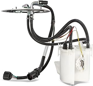 Auto Dynasty [California Emission] E2280M Electric Fuel Pump Assembly Module Compatible with Ford F250 F350 F450 F550 Super Duty 5.4L 6.8L (With Rear AFT Axle Fuel Tank) 2000-2004, 12V, White