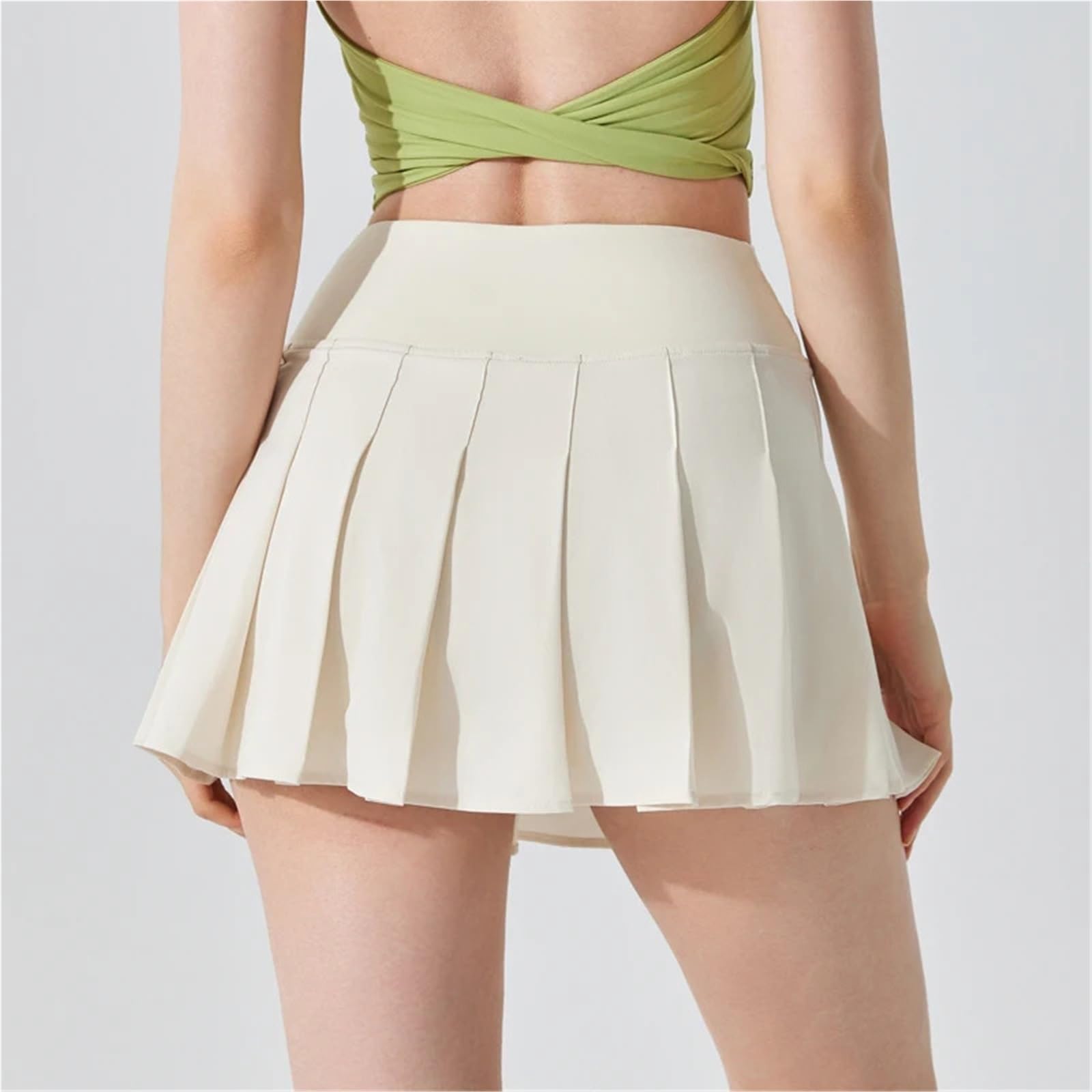 Falda de Tenis Plisada for Mujer, Faldas Patinadora Cintura Alta en Forma A con Forro, Pantalones Cortos, Elegante Falda pantalón Deportiva Golf para Mujer