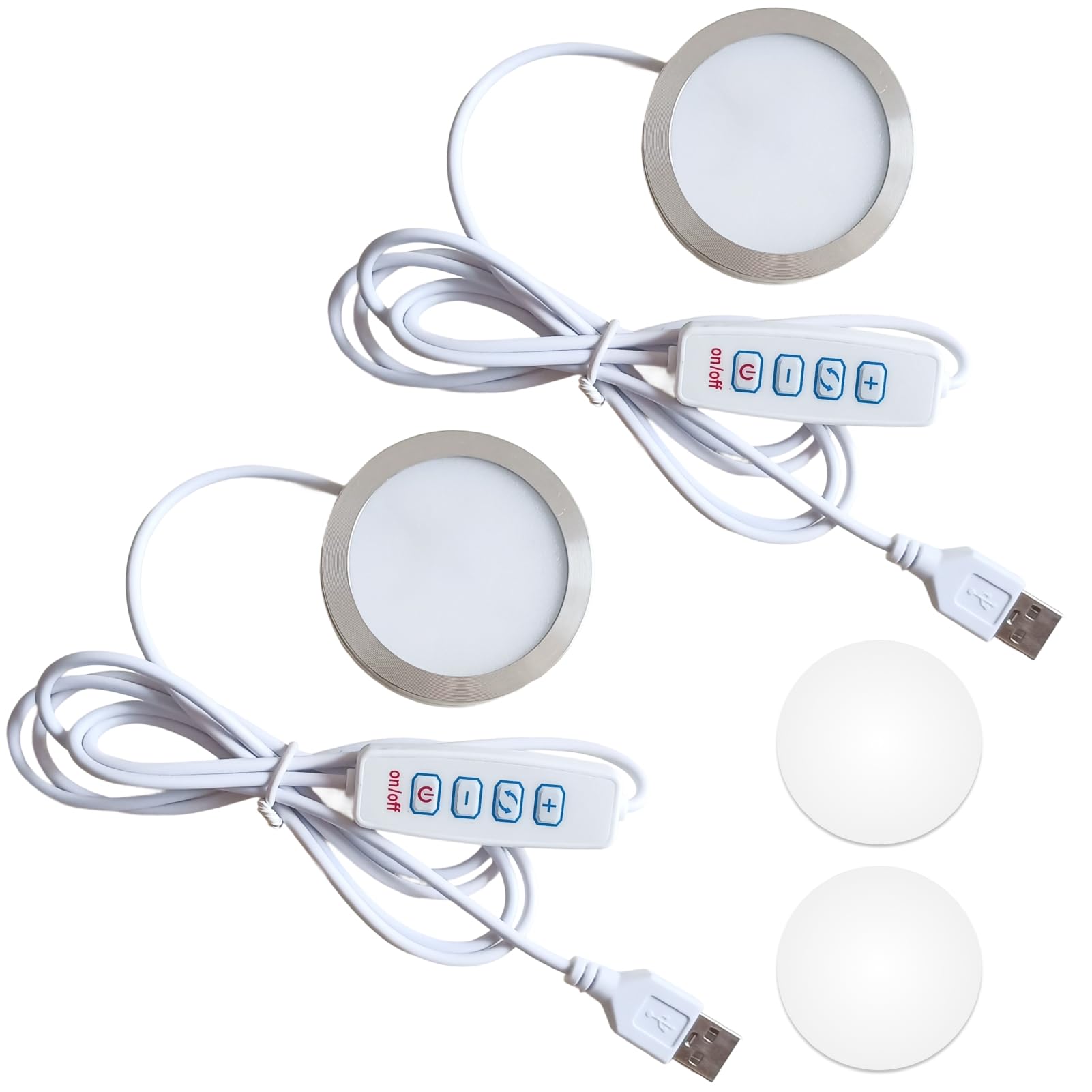 3 piezas Kit LED 001 para 3D Printing Bambu Lab Makerworld, Three Color Temperaturas de Color Warm Light 3000K, Alimentación 5V USB, tiras LED, para modelos 3D, decoración, maquetas
