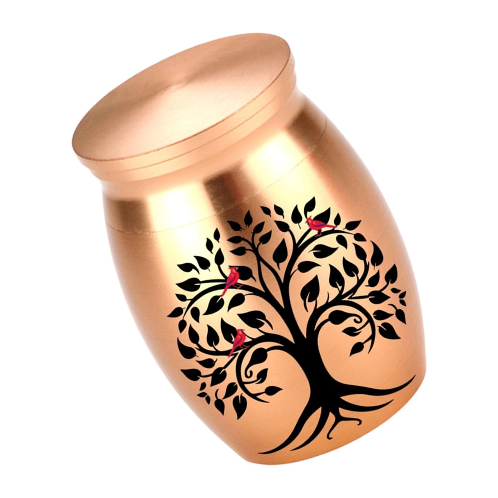 Buxuaaaa Aluminum Alloy Pet Debris Artifact Jar Safe Ending Cenotaph Display for Dear Partner Decorative Pet Cremation Container