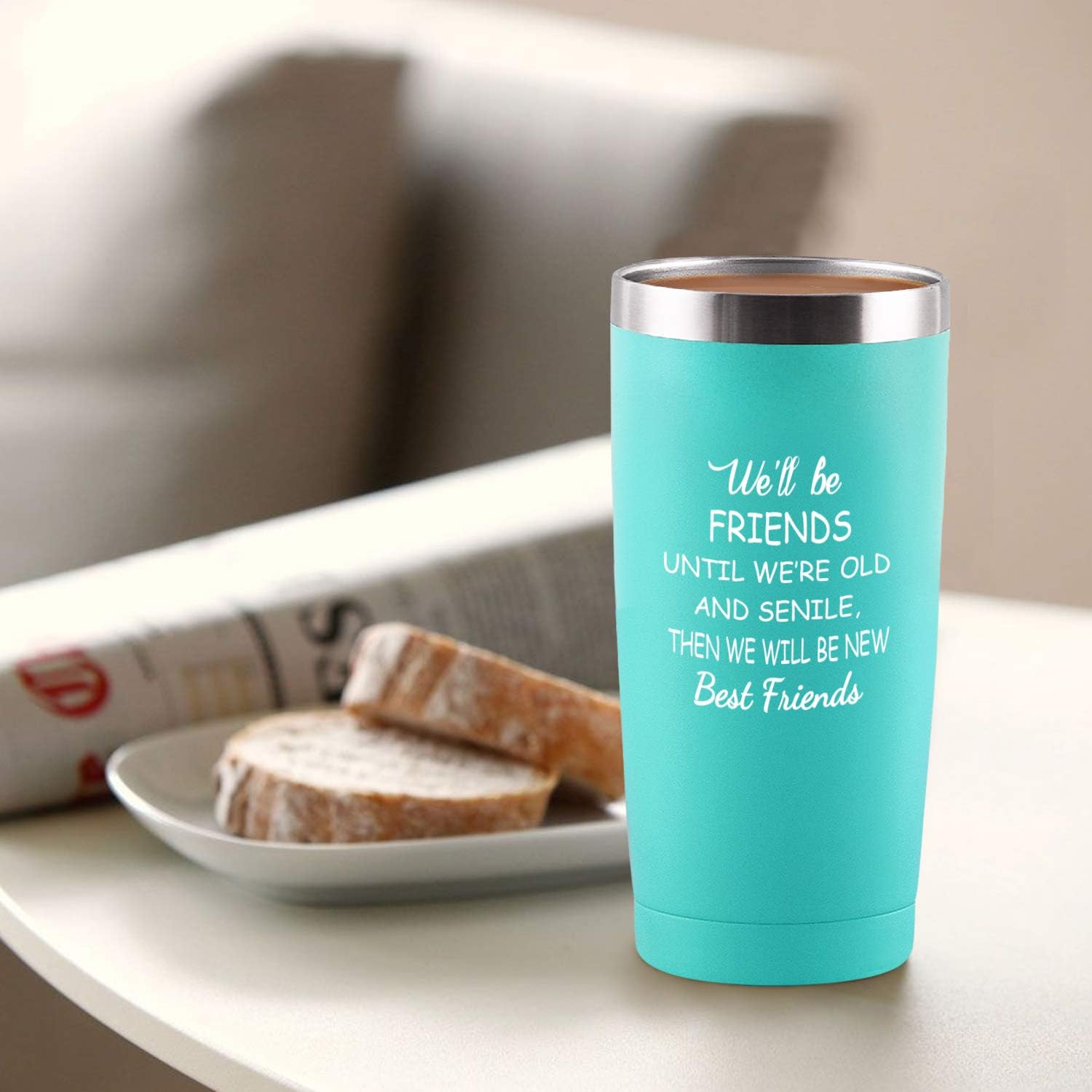 Flash Sale Buy 1 get 1 We’ll Be Friends Best Friend Travel Tumbler, Inspirational Friendship Birthday Gifts for Women Girls Sisters, Gingprous 20 Oz Insulated Wine Tumbler Cup with Lid, Mint Best Deal We’ll Be Friends Best Friend Travel Tumbler, Inspirational Friendship Birthday Gifts for Women Girls Sisters, Gingprous 20 Oz Insulated Wine Tumbler Cup with Lid, Mint