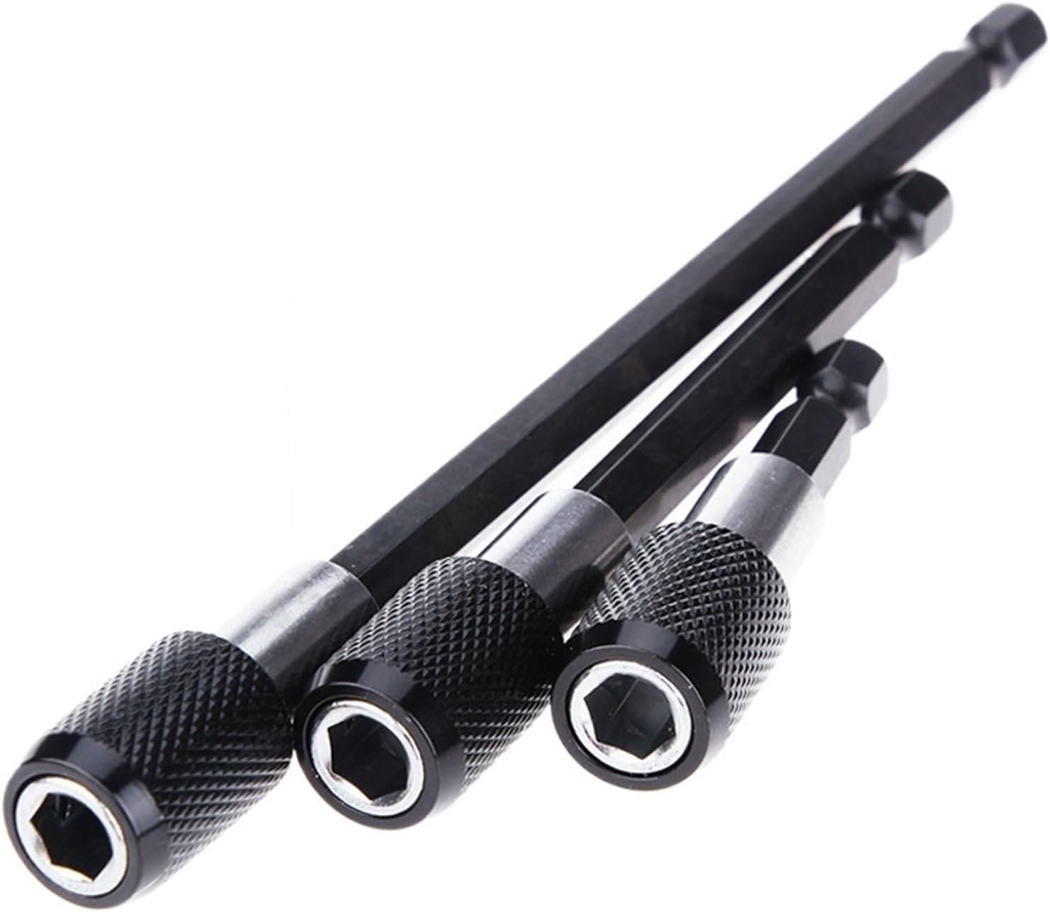 1/4 Inch Hex Shank Quick Release Screwdrivers Magnetic Bit Holder Adjustable Collar Extension Bar Screwdrivers 60mm 100mm 150mm (Color : 3pcs60 100 150mm)