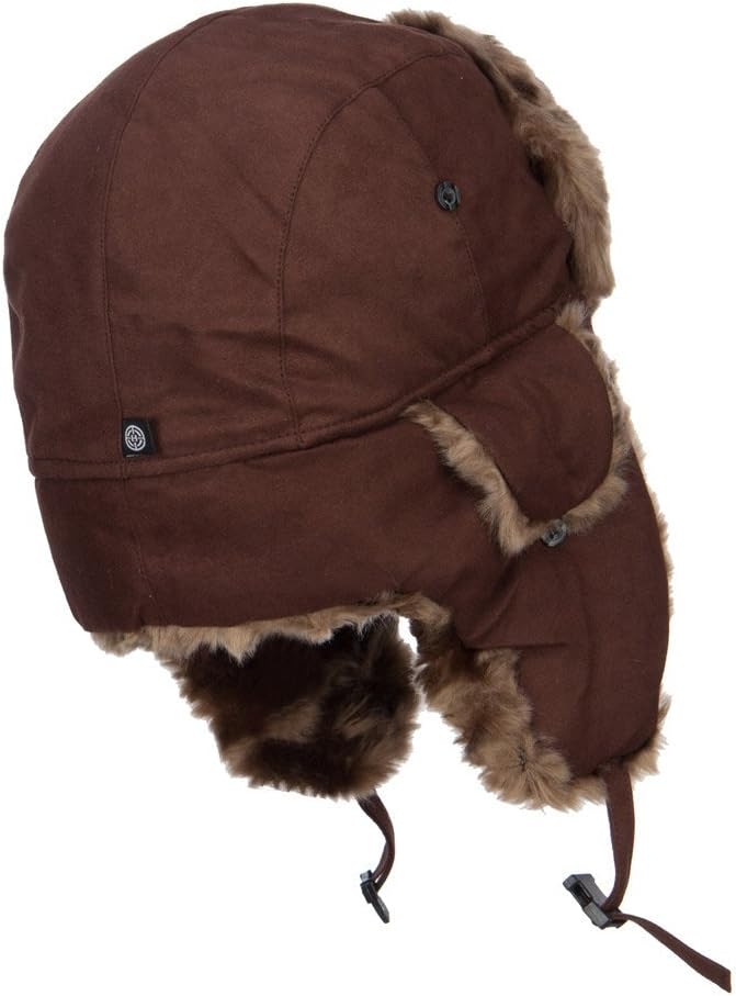 Suede Solid Faux Fur Trooper Hat