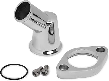 Weiand Weiand Aluminum Water Outlet, 45 Degree