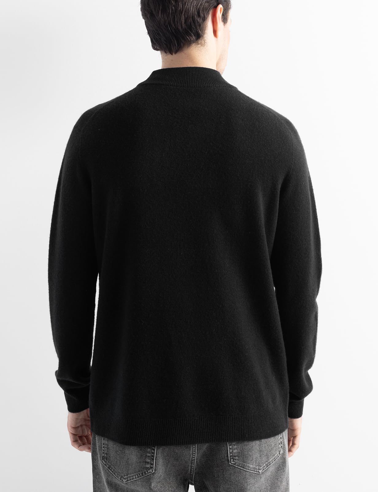 Chanyarn Maglione da uomo in 100% lana merino 2025 Autunno Inverno Prima Linea Pronto da Indossare Collo a lupetto Manica Lunga Maglione in Maglia Senza Cuciture