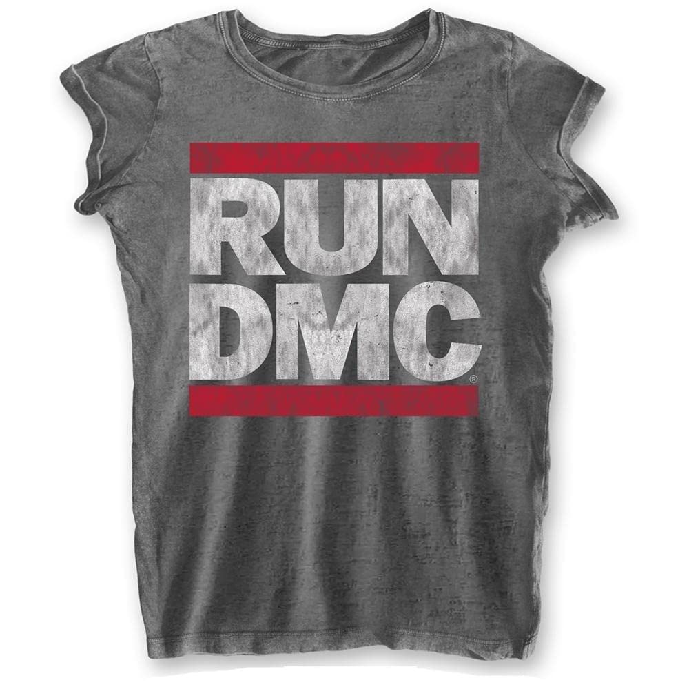 Run DMC Tshirt Femme M DMC Logo Gris vêtement musique rétro - 2
