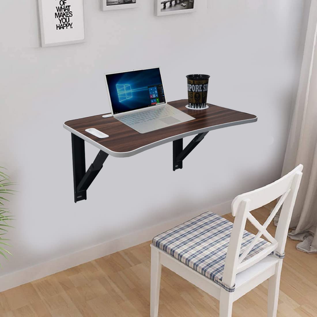 Urbane Chic ® Folding Wall Mounted Study Table/Office Table Stand ...