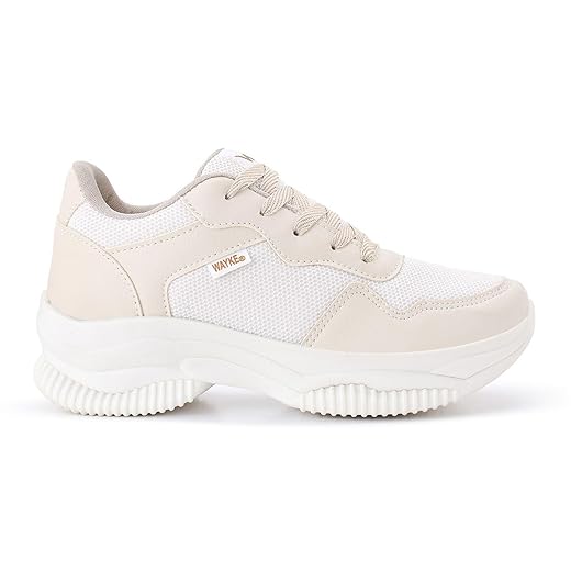 Tênis Feminino Casual Plataforma Sola Alta Estilo Chunky Sneaker Blogueira