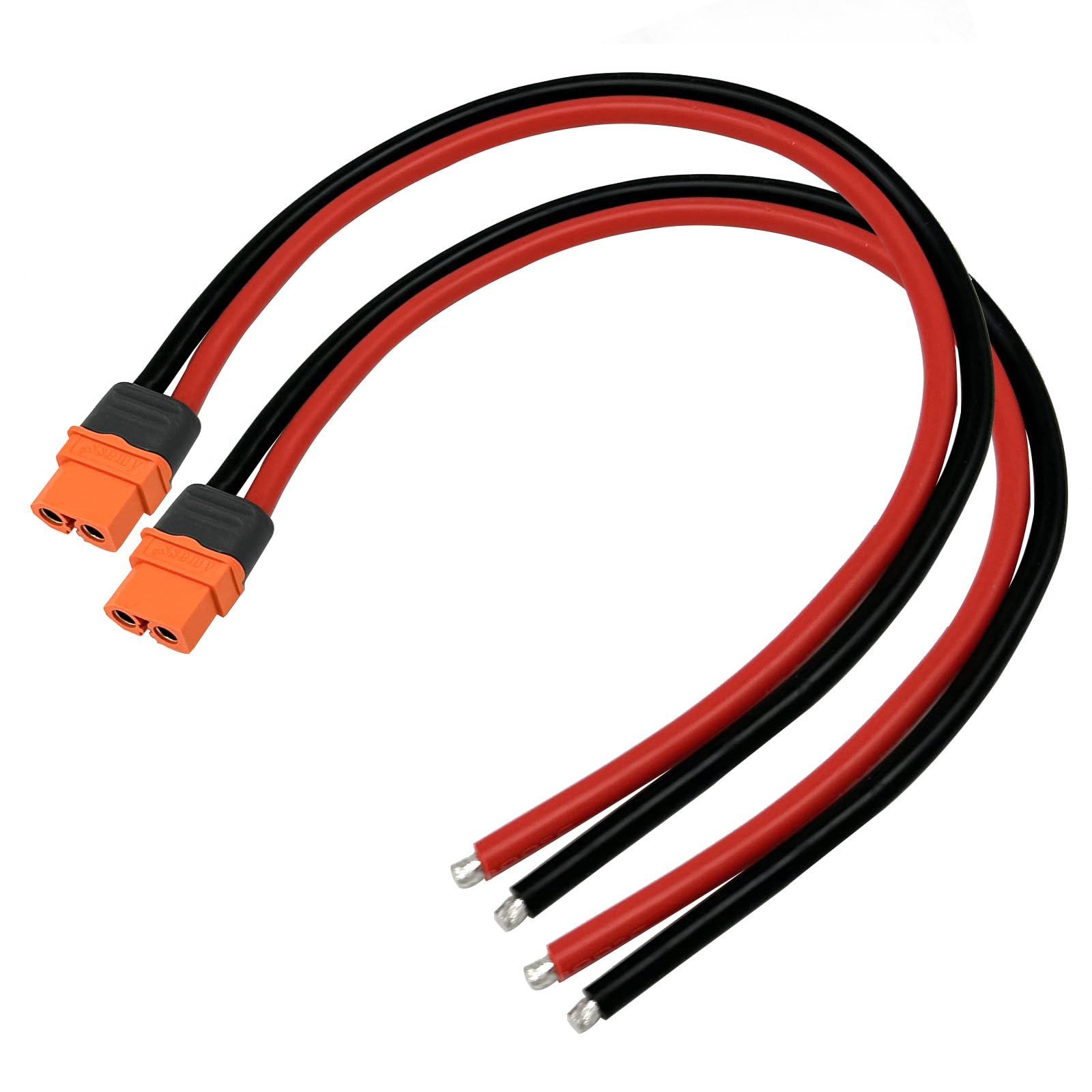 Amass XT60i Pigtail - Cable hembra conector de batería con cable de 12 AWG de 30 cm para RC Lipo batería FPV Racing Aircraft Drone Amass XT60i Pigtail - Cable hembra conector de batería con cable de 12 AWG de 30 cm para RC Lipo batería FPV Racing Aircraft Drone