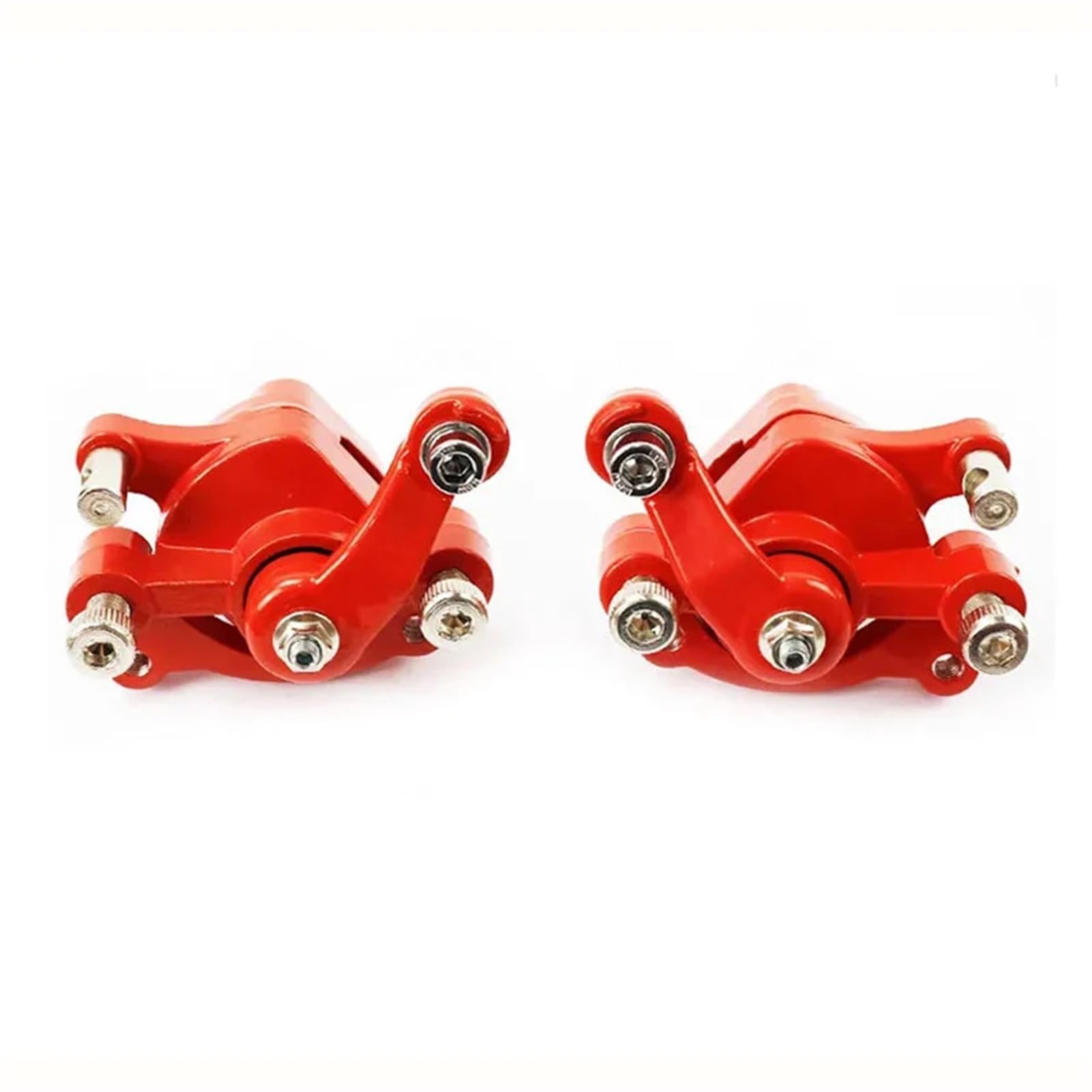 Przedni tylny hamulec tarczowy Czarny czerwony zacisk 49cc Dirt Pocket Bike Scooter Lewy prawy zacisków hamulcowych zacisk hamulcowy(Red Set)