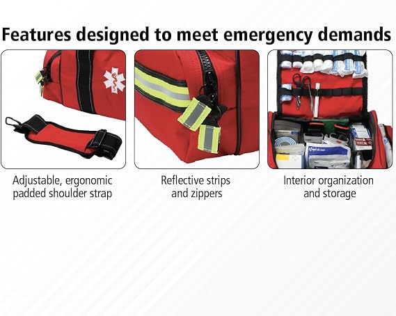 First Aid Only 91390 Basic First Aid Kit First Responder Bag, 329 Pieces