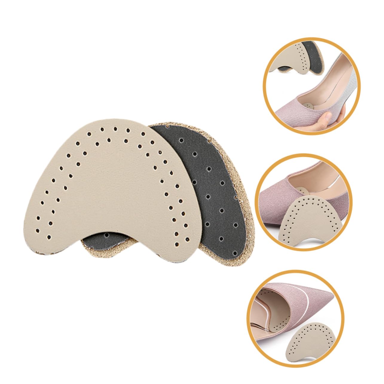 5 Sätze Vorfußpolster Sohlenpolster Anti Absatz Schutz Einlegesohle Rutschfeste Schuheinlagen Rutschfeste Schuhsohlenpolster Schuhbodenschutz High Heel Schuhgriffe 8 Paare * 5