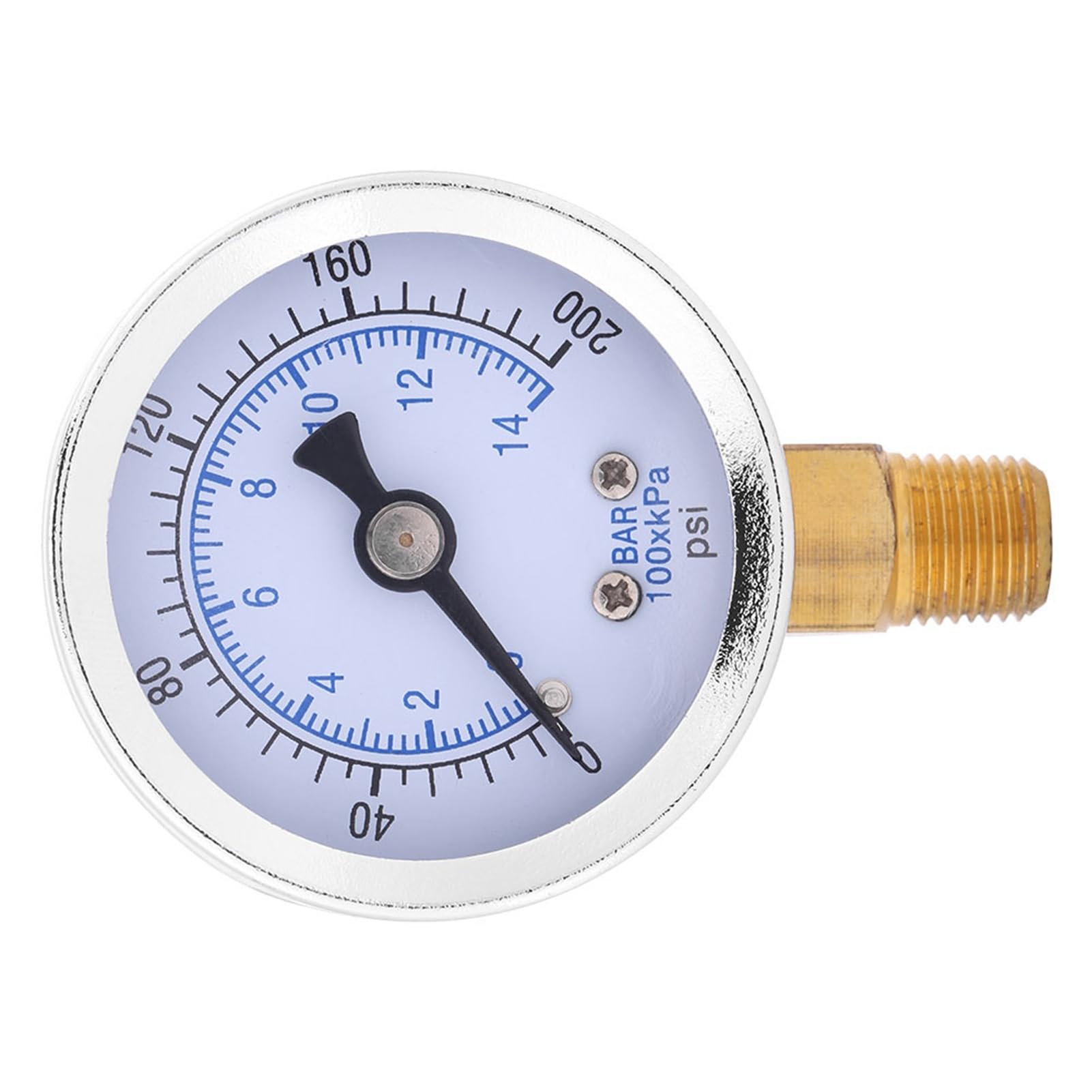 Water Pressure Test, 0 200psi 14bar Hydraulic 40mm Industrial & Scientific Meter 1 8 NPT Measuring Tool