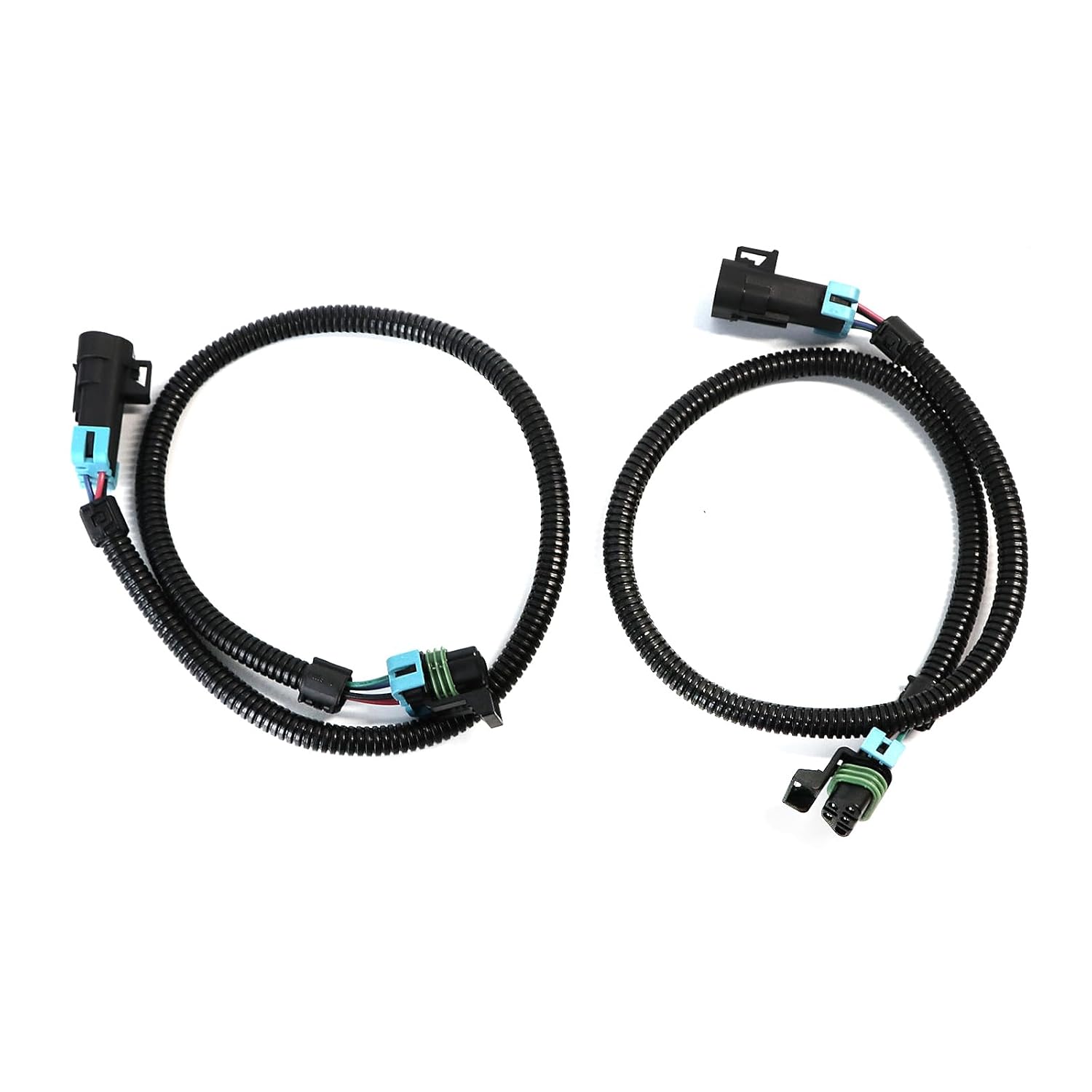 2Pcs 24" 4 Pin O2 Oxygen Sensor Extension Harness Wires for LS2 LS3 LS7 2005-2013 C6 Corvette 2010-2013 Camaro Front