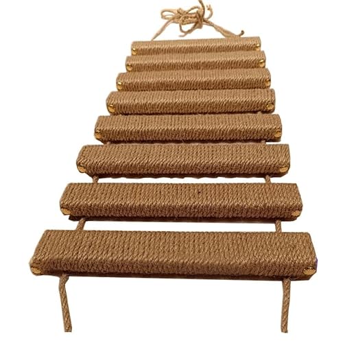 AiQima Escalera de Cuerda, Puente de Escalera para Gatos, Pared, Jaula para Gatos, Cuerda de Sisal, Mde Escalada para Gatos, Muebles para Mascotas, Poste Rascador para Gatos, Juguetes para Gatitos,