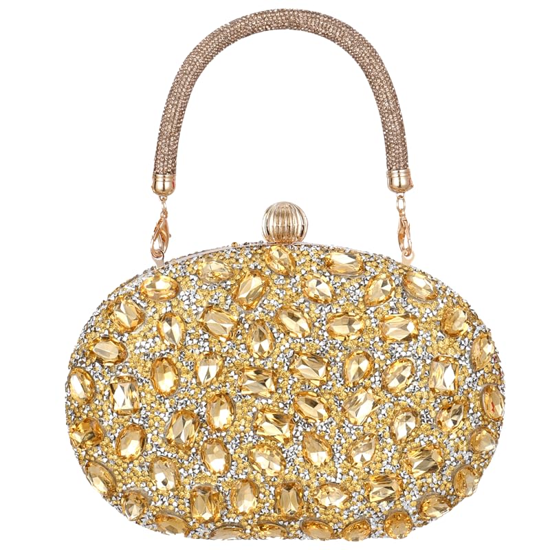 Sac de soirée avec strass pour femme, pochette élégante argentée