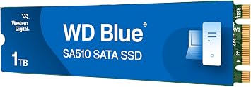 Western Digital WDS100T3B0B-EC Internal SSD, 1 TB, WD Blue, SA510, M.2-2280, SATA
