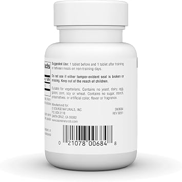 Source Naturals Athletic Series Gamma Oryzanol, 60 mg - 100 Tablets | Promote Lean Muscle Growth | Improves post-workout recovery.*