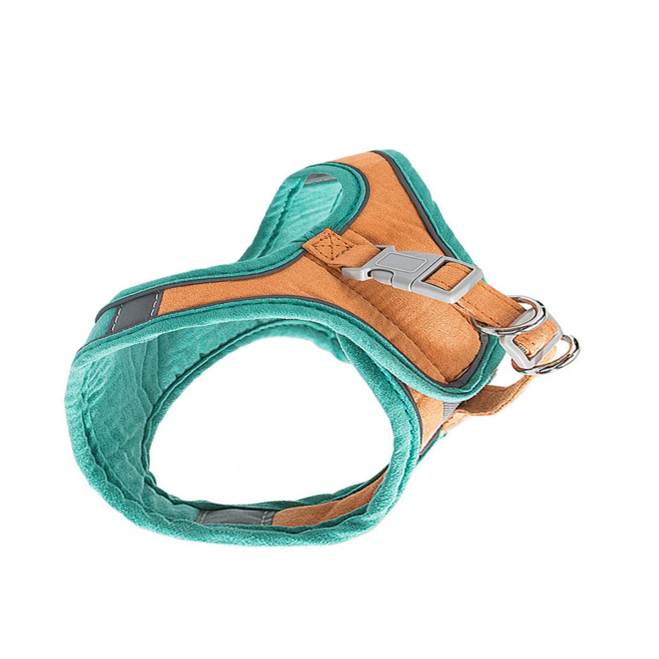 Garneck Adjustable Cat Harness Sturdy Pet Vest Breathable Kitten Harness Reflective Walking Leash Pet Safety Gear