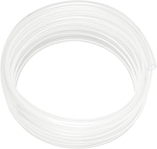 Clear Vinyl Tubing 1/2" ID × 5/8" OD -25 Ft 60PSI,Flexible Lightweight Plastic Tube, BPA Free Non-Toxic, Multipurpose Hybrid Reinforced Clear Tubing for Transfer Water Air Oil