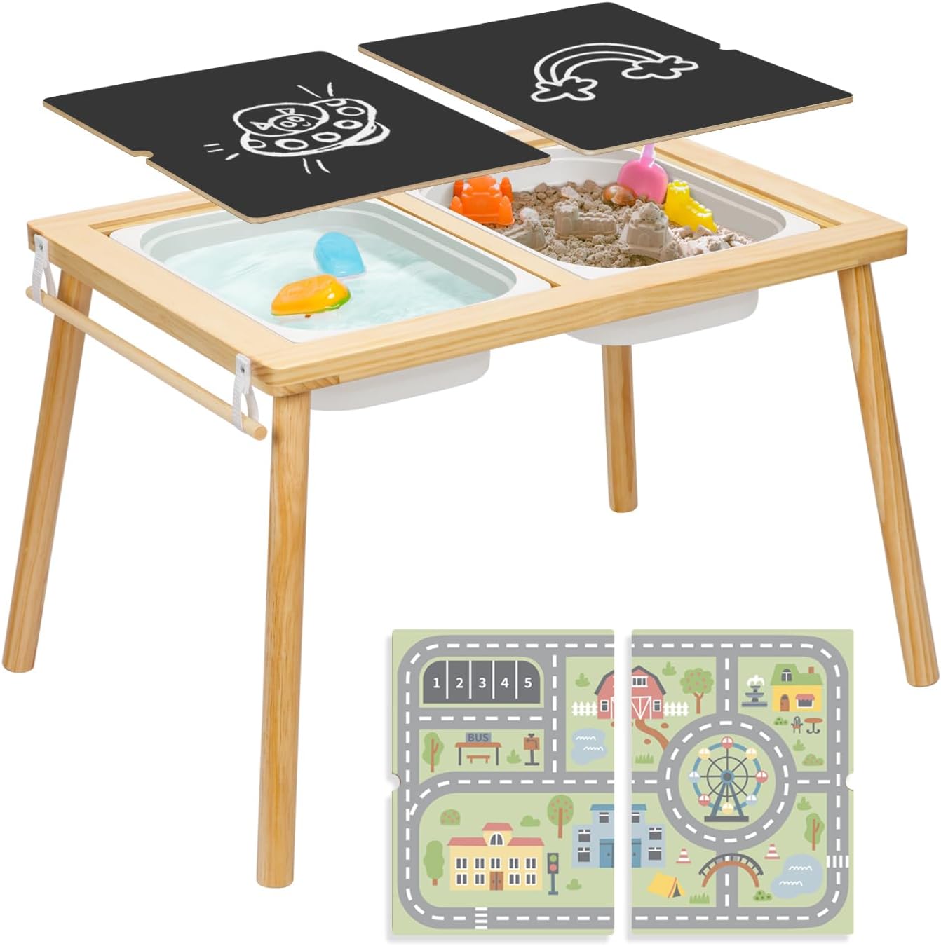 AIYAPLAY Ensemble Bureau Et Chaise Pour Enfant 3 à 6 Ans, Bureau Enfant