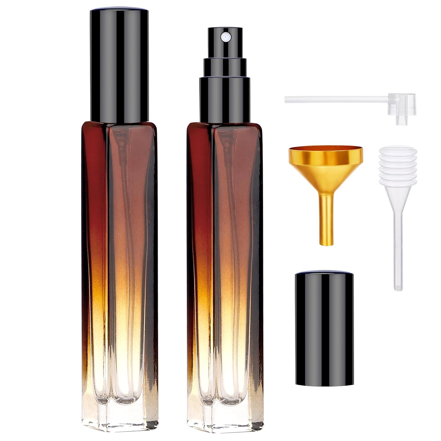 Segbeauty Empty Perfume Atomizer, 2pcs 10ML Travel Size Perfume Refill Bottle with Funnel and Dropper, Portable Glass Spra... - Review, Price and Buying Guide