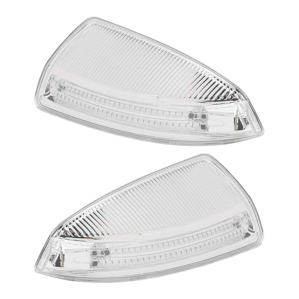 KIMISS Espejo retrovisor LED Luz de señal de 1 par Indicador de espejo de puerta Luz lateral Blub 2048200721 Apto para C-Class W204 2008-2010