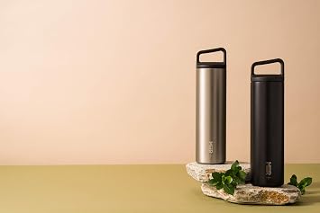 MiiR Climate+ Wide Mouth Bottle 20oz Thermal Insulated Bottle Vacuum Insulated Water Bottle 20oz Portable Black