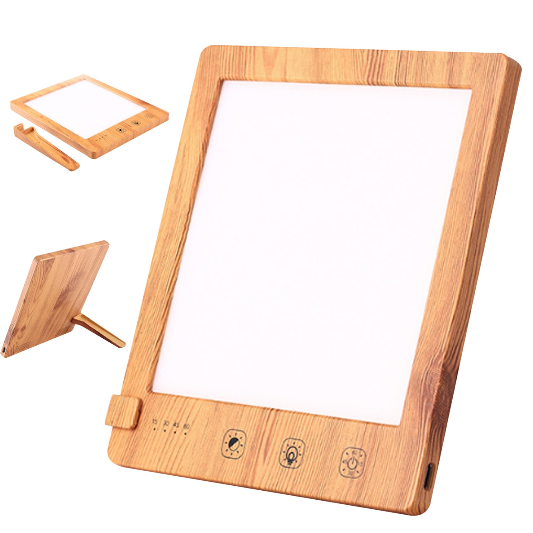 Lampada Triste 10000lux 3000K-6500K Luce Triste USB con 3 Modelli di Colore, 4 Livelli di luminosità Lampada Diurna con 4 Timer Ambiente Timer Dimensione compatta Lampada da Sole Lampada