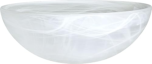 Vista 22 de Aspen Creative Frosted 23100-01A Pantalla de vidrio de repuesto estilo transicional estilo antorcha, 5 pulgadas de alto x 12-7/8 pulgadas